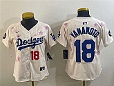 Women's Los Angeles Dodgers #18 Yoshinobu Yamamoto Cream 2025 Tokyo Series Limited Stitched Jersey,baseball caps,new era cap wholesale,wholesale hats